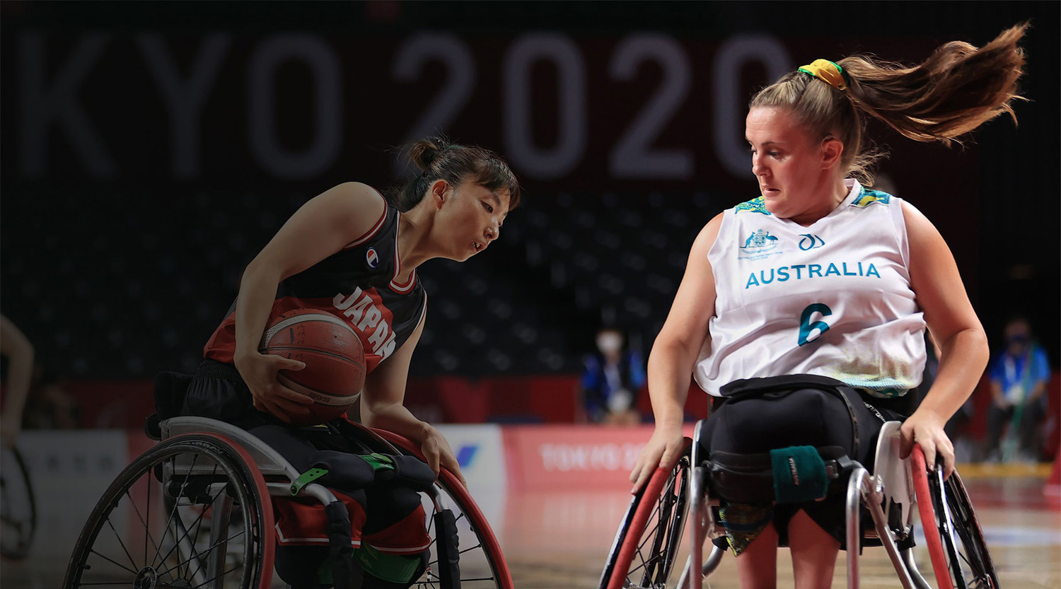 Hannah Dodd representing Australia in Women's Wheelchair basketball