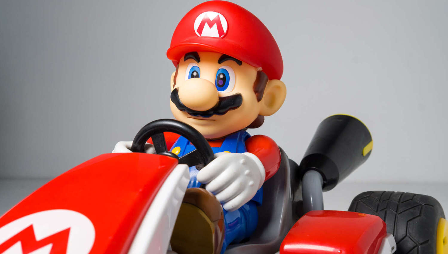 Nintendo character Mario in a kart