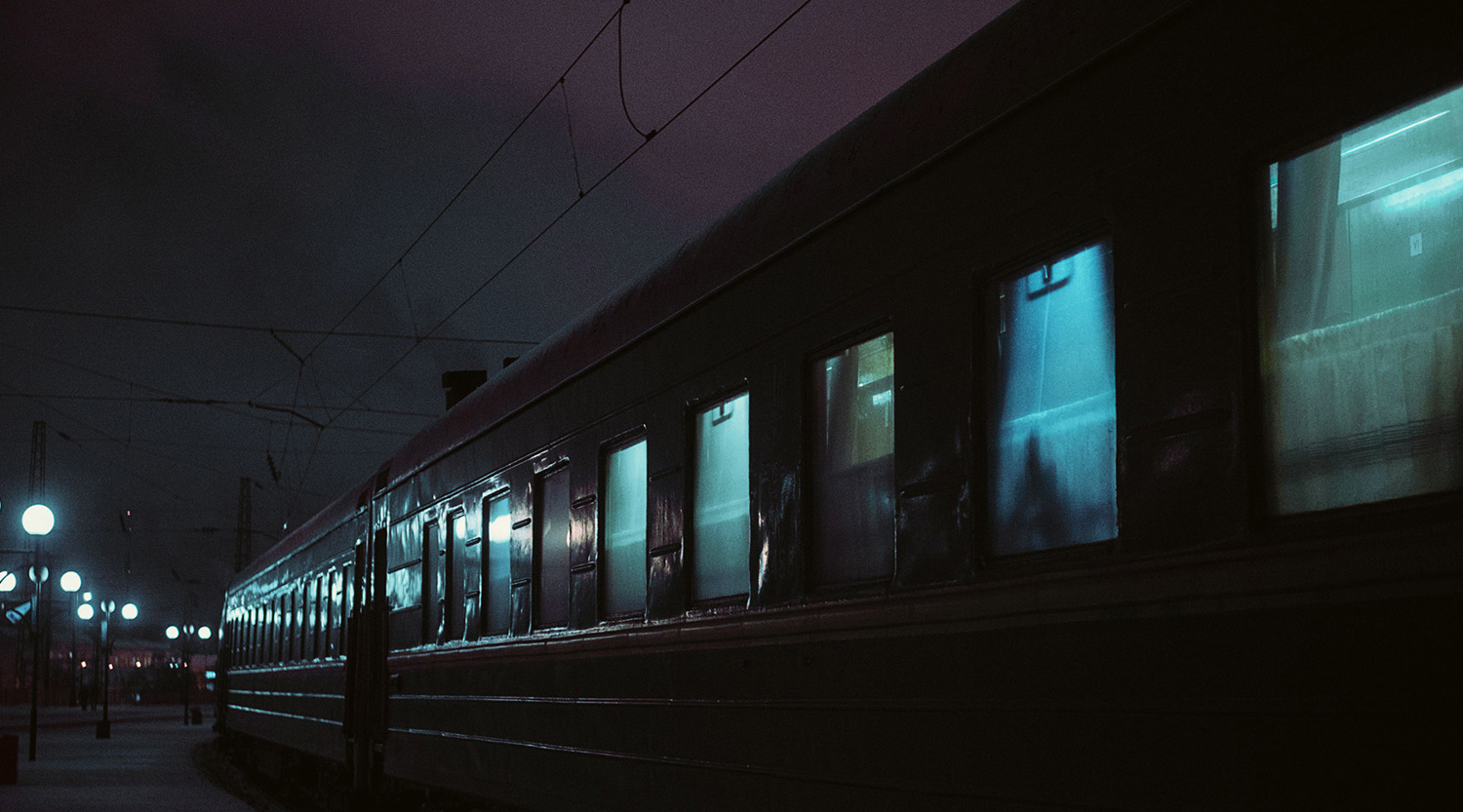 Train at night